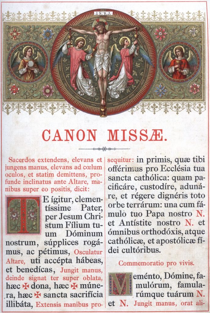 Prva stranica Rimskog kanona.