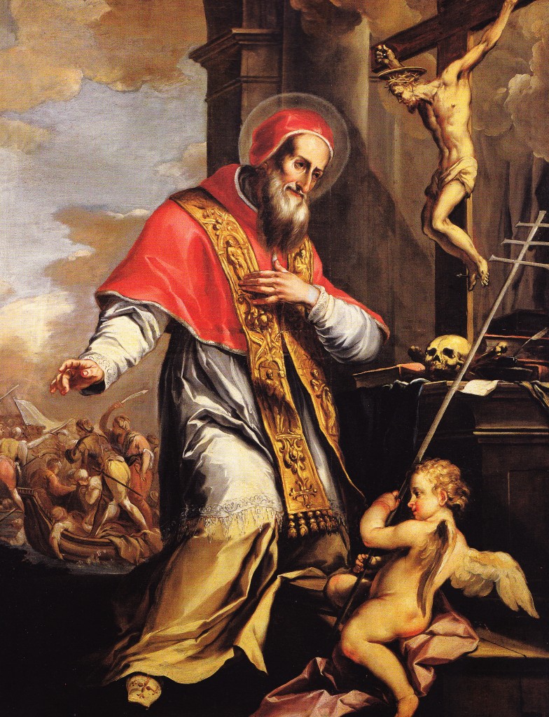 “Sv. Pijo V.”, djelo nepoznatog slikara (XVII st.), crkva Sv. Krune, Vicenza, Italija