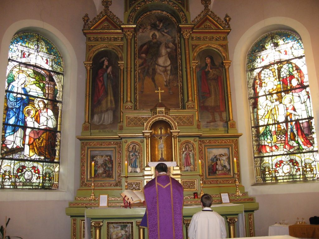 Misa po tradicionalnom rimskom obredu u zagrebačkoj crkvi sv. Martina.