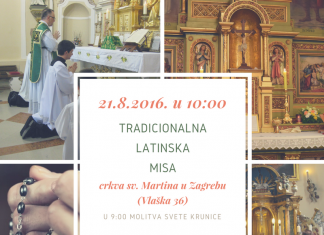 Tradicionalna Misa u Zagrebu ove nedjelje u 10 sati