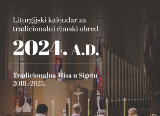 Zidni liturgijski kalendar za 2024. godinu